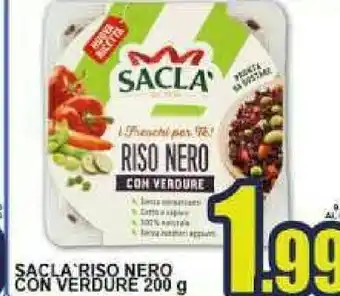 Sacoph Saclà Riso Nero Con Verdure 200 G(ml) offerta