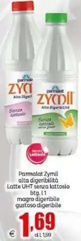 Elite Parmalat zymil alta digeribilità latte uht senza lattosio offerta