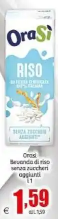 Elite Orasi bevanda di riso senza zuccheri aggiunti offerta