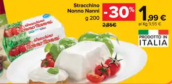 Carrefour Market Nonno Nanni Stracchino 200g offerta