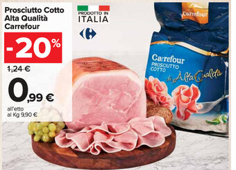 Carrefour Market Carrefour Prosciutto Cotto Alta Qualità offerta