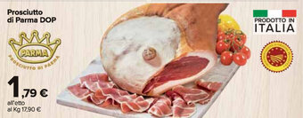 Carrefour Market Prosciutto di Parma DOP offerta