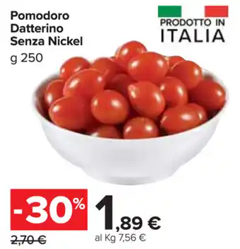 Carrefour Market Pomodoro Datterino Senza Nickel 250g offerta