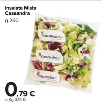 Carrefour Market Cassandra Insalata Mista 250g offerta