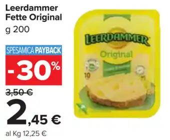 Carrefour Market Leerdammer Fette Original 200g offerta