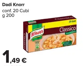 Carrefour Market Knorr Dadi 20 Cubi 200g offerta