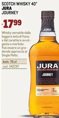 Metro Scotch whisky 40 offerta