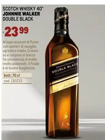 Johnnie walker scotch whisky 40° double black