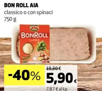 Coop BON ROLL AIA classico o con spinaci 750 g offerta