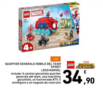 Conad Superstore QUARTIER GENERALE MOBILE DEL TEAM SPIDEY LEGO MARVEL offerta
