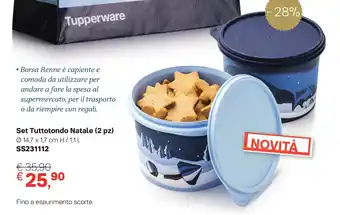 Set Tuttotondo Natale (2 pz) Ø 14,7 x 1,7 cm H / 1,1 l SS231112