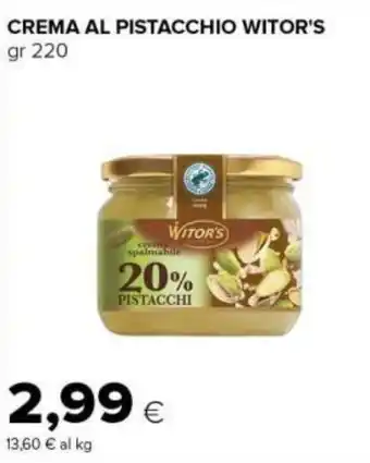 Tigre CREMA AL PISTACCHIO WITOR'S gr 220 offerta