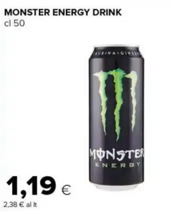 Tigre MONSTER ENERGY DRINK cl 50 offerta