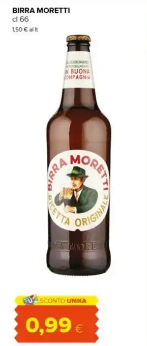 Tigre BIRRA MORETTI cl 66 offerta