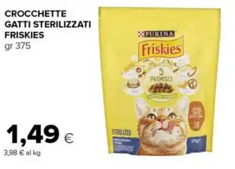 Tigre CROCCHETTE GATTI STERILIZZATI FRISKIES gr 375 offerta