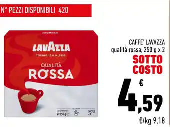 Conad Margherita CAFFE' LAVAZZA qualità rossa, 250 g x 2 offerta
