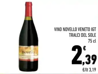 Conad Margherita VINO NOVELLO VENETO IGT TRALCI DEL SOLE 75 cl offerta