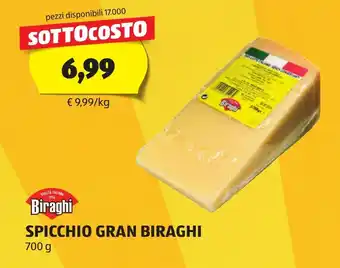 ALDI Biraghi SPICCHIO GRAN BIRAGHI 700 g offerta