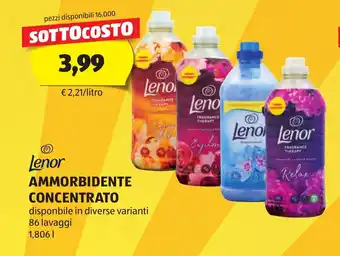 ALDI Lenor AMMORBIDENTE CONCENTRATO 1,806 l offerta