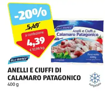BLU MARES ANELLI E CIUFFI DI CALAMARO PATAGONICO 400 g