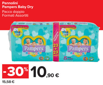 Carrefour Market Pampers Baby Dry Pannolini offerta