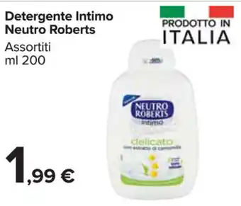 Carrefour Market Neutro Roberts Intimo Detergente 200ml offerta