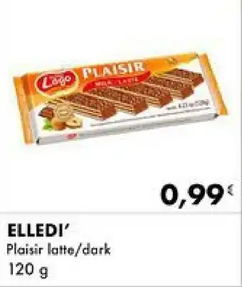 Iper Tosano ELLEDI' Plaisir latte/dark 120 g offerta
