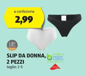 ALDI UP2 FASHION SLIP DA DONNA, 2 PEZZI offerta