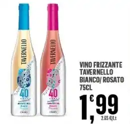 Eurospar Tavernello vino frizzante bianco/ rosato offerta