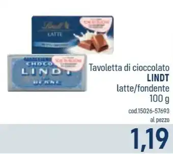 Talento Professional Store Lindt tavoletta di cioccolato latte/ fondente offerta