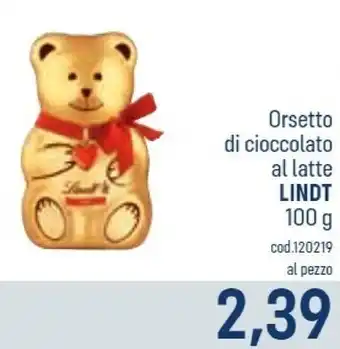 Orsetto di cioccolato al latte
