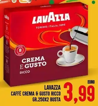 Iper Pellicano Lavazza caffe crema & gusto ricco offerta