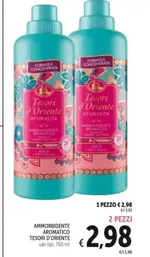 Spazio Conad Tesori d’oriente ammorbidente aromatico offerta