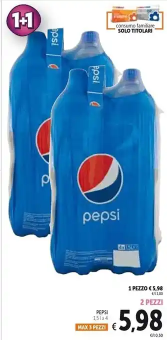 Spazio Conad Pepsi 1,5l x 4 offerta