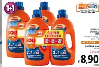 Spazio Conad Sole detersivo lavatrice offerta