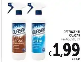Spazio Conad Quasar detergenti offerta