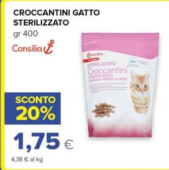 Tigre Consilia croccantini gatto sterilizzato offerta