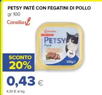 Tigre Consilia petsy paté con fegatini di pollo offerta