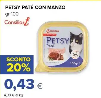 Tigre Consilia petsy paté con manzo offerta