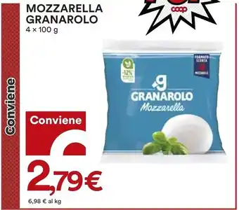 Coop Granarolo mozzarella offerta