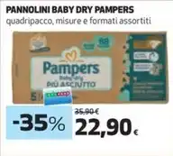 Ipercoop Pampers - pannolini baby dry offerta