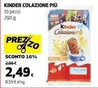 Ipercoop Kinder - colazione più offerta