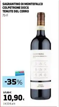 Ipercoop Tenute del cerro - sagrantino di montefalco colpetrone docg offerta