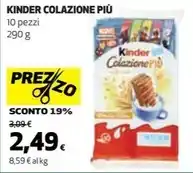 Coop Kinder colazione più offerta