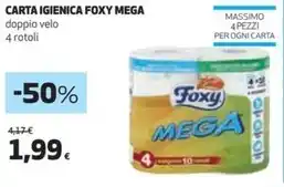 Coop Foxy - carta igienica mega offerta