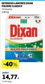 Ipercoop Dixan - detersivo lavatrice polvere classico offerta