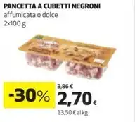 Ipercoop Negroni - pancetta a cubetti offerta