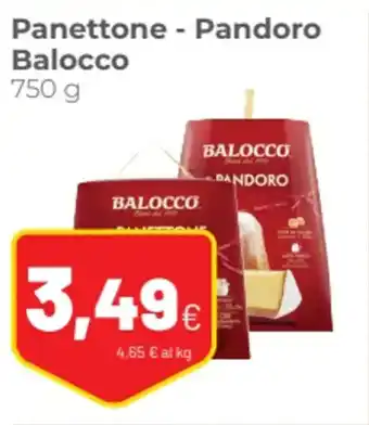 Coop Panettone - Pandoro Balocco 750 g offerta
