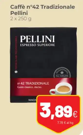 Coop Caffè n°42 Tradizionale Pellini 2 x 250 g offerta
