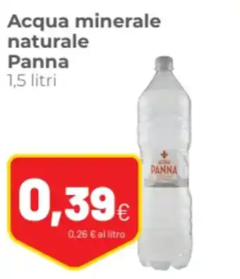Coop Acqua minerale naturale Panna 1,5 litri offerta